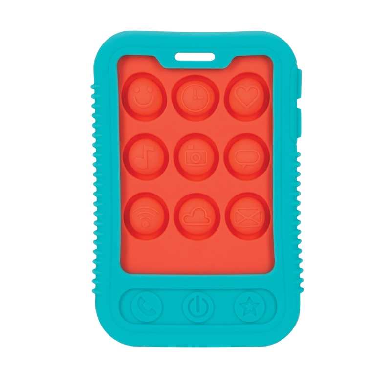 Giggle Bytes Sensory Popper Teething Toy Red