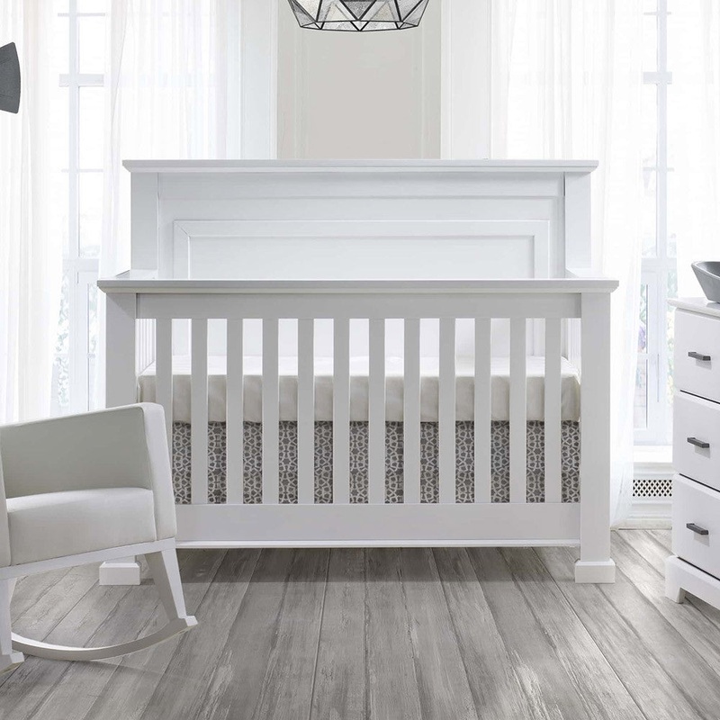 Natart Taylor 5-in-1 Convertible Crib Elephant Grey
