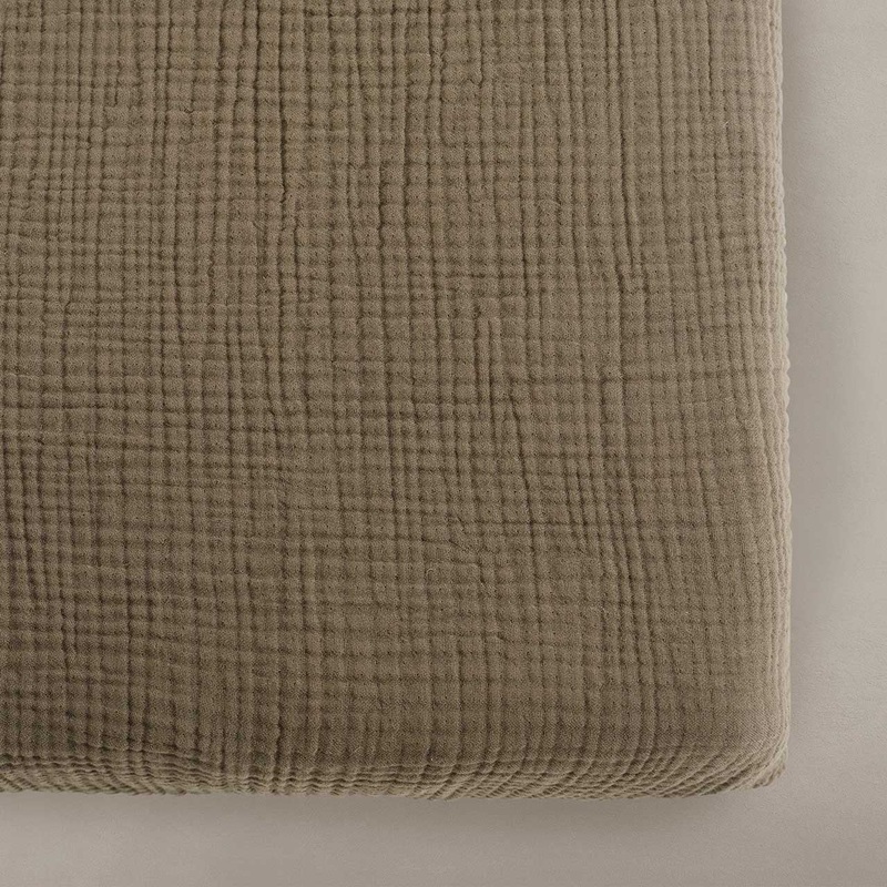 Oilo Fable Crib Sheet- Bark Organic 4 Way Muslin