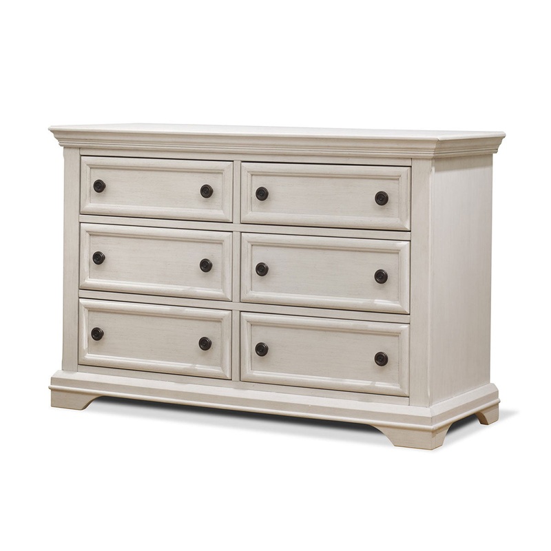 Sorelle Portofino Double Dresser in Brushed Ivory