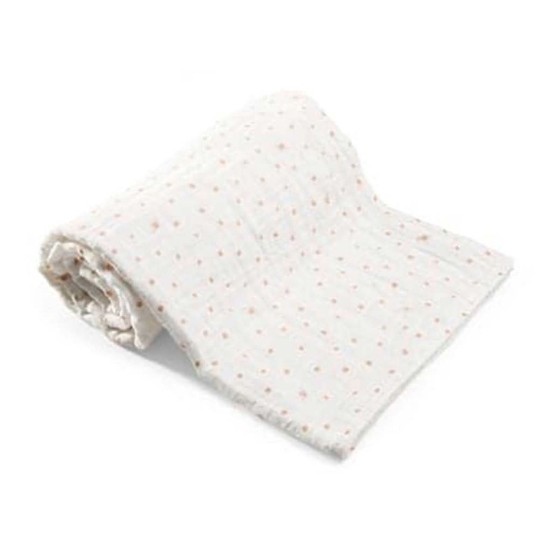 STOKKE Blanket Muslin Cotton Coral Bee