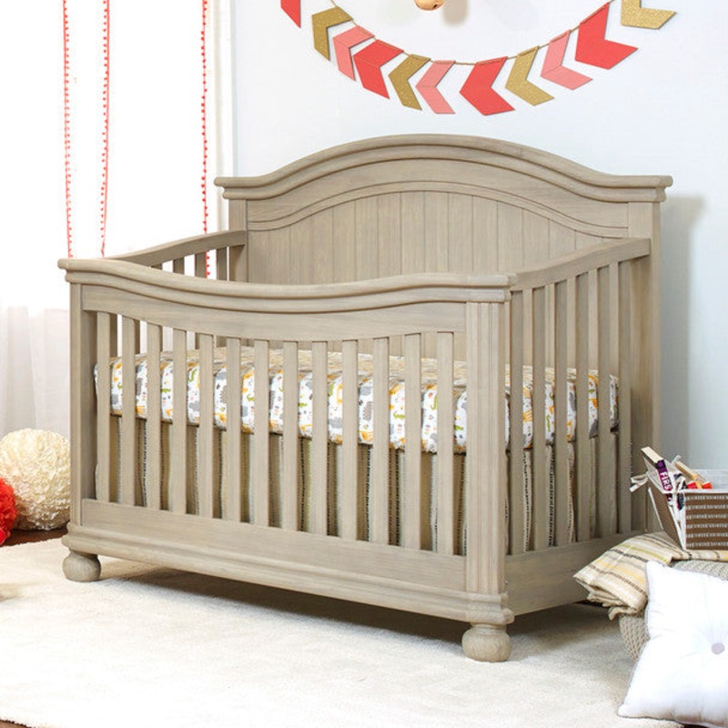 Sorelle Finley 4 in 1 Convertible Crib in Heritage Fog
