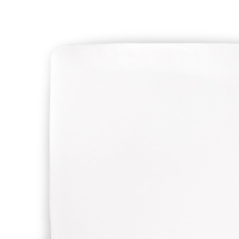 Stretch Knit Crib Sheet – White White