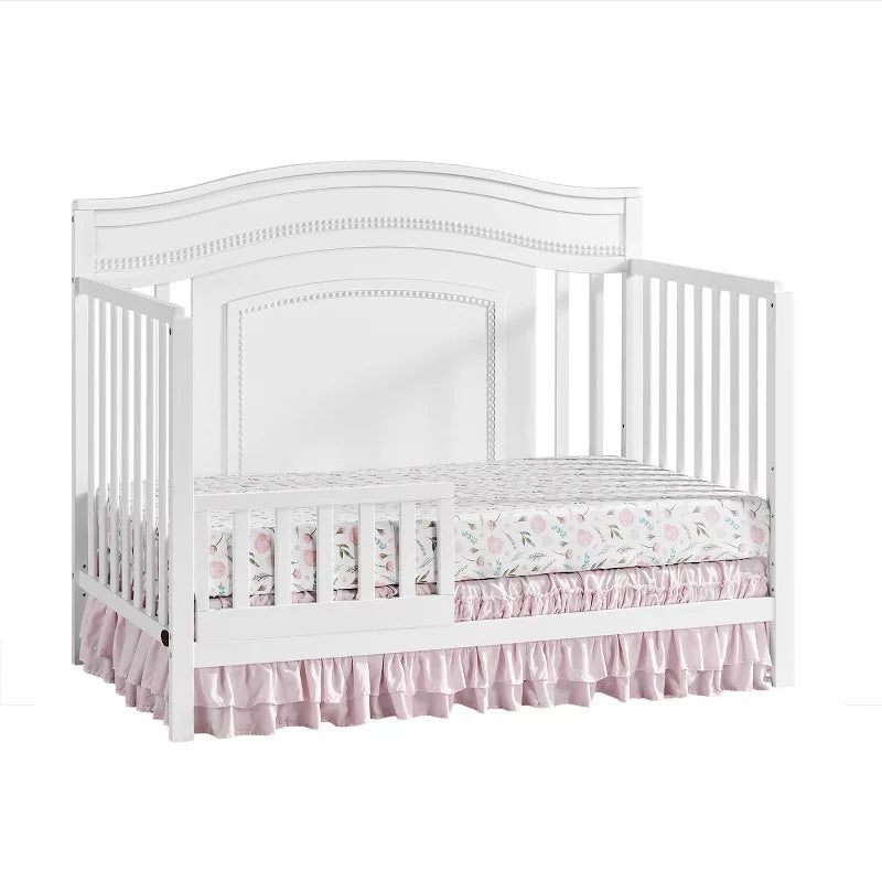 Oxford Baby Briella 4 in 1 Convertible Crib – White