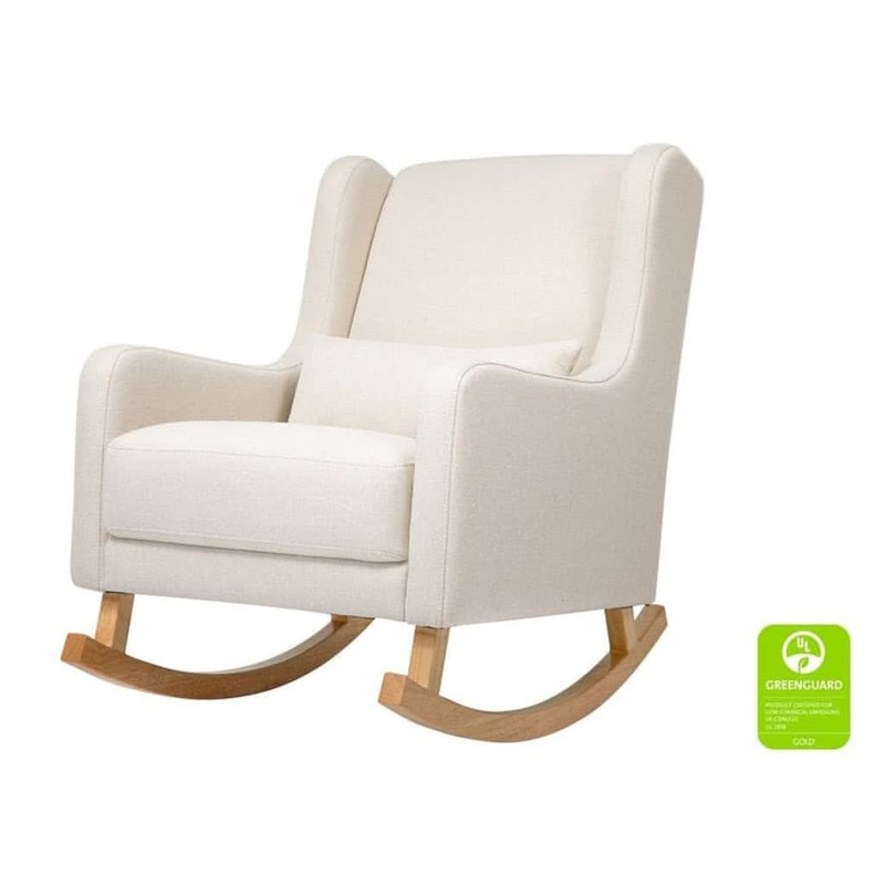 Babyletto Kai Rocker Performance Natural Eco-Twill with Light Legs