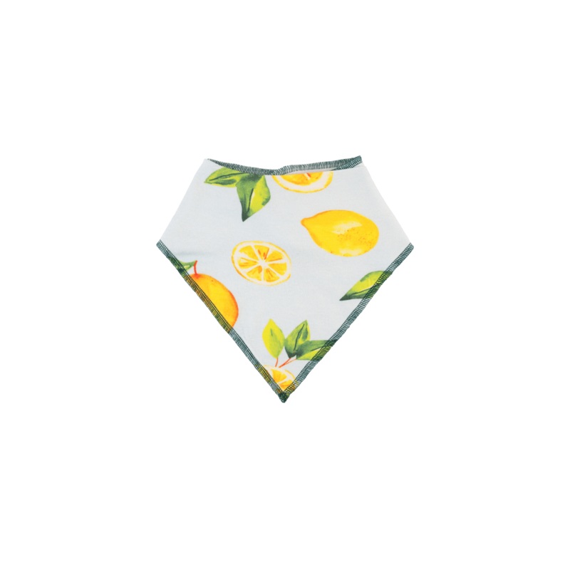 Dream Bandana Bib – Green Lemons