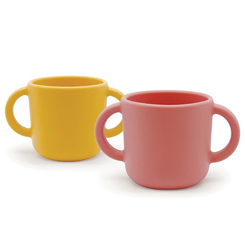 Silicone Training Cup Set Mimosa / Coral