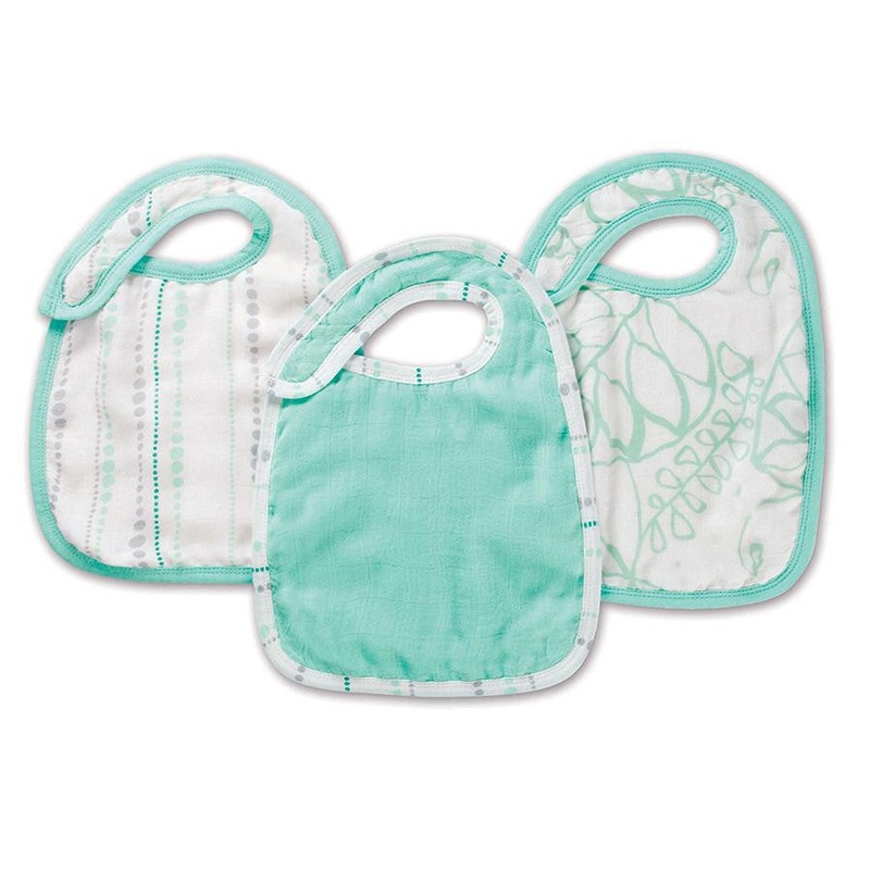Silky Soft Snap Bib | Azure