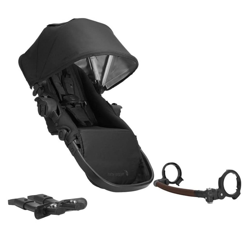 Baby Jogger City Select 2 Second Seat Kit with Tencel Fabric Lunar Black