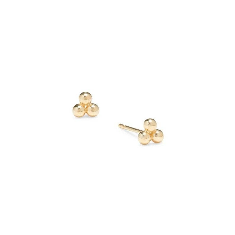 Tiny Trio Stud Earrings