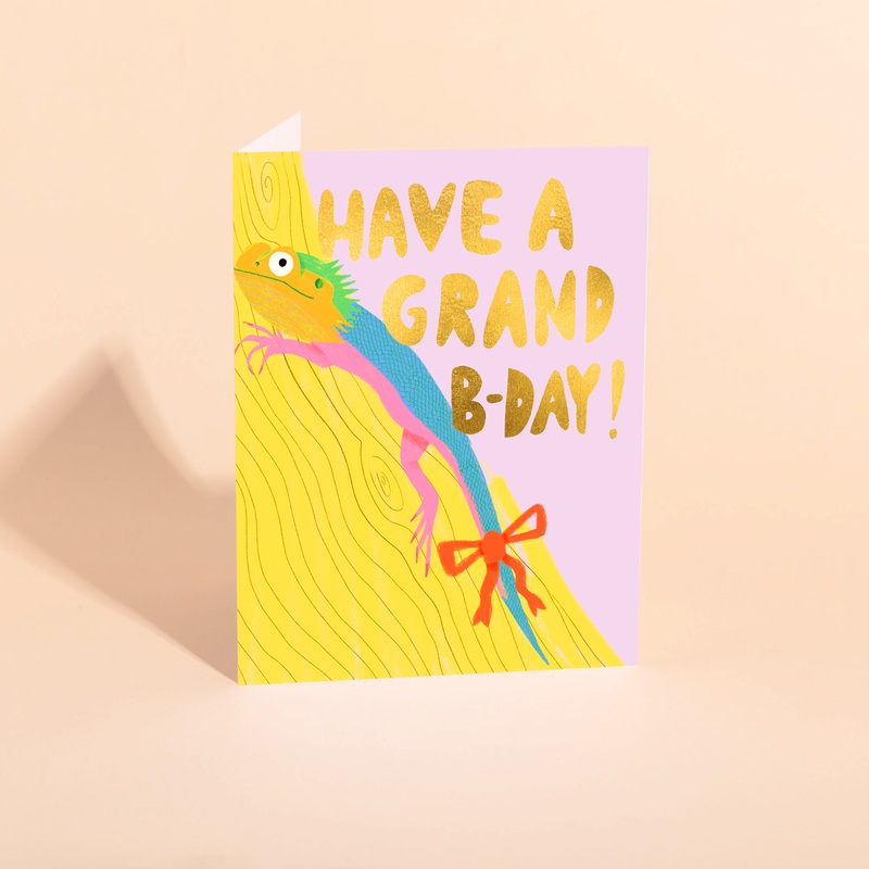 BEARDY DRAGON – Birthday Card