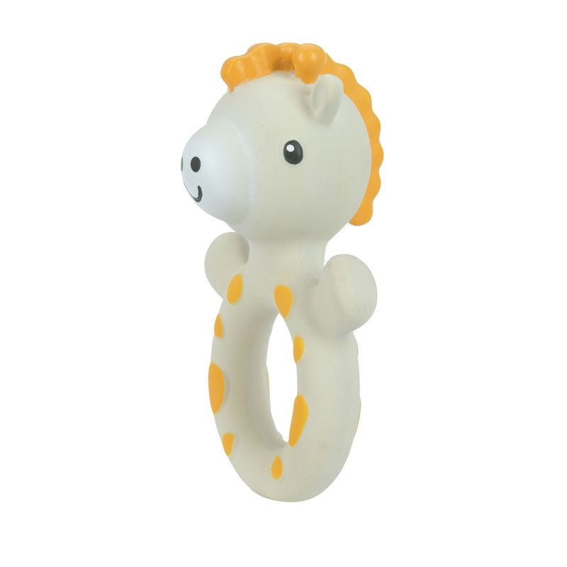 Jackie the Giraffe Natural Rubber Teething Ring | Giraffe