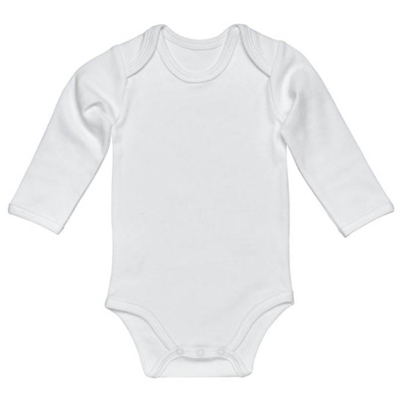 Under the Nile L/S Lap Shoulder Babybody – Off White 0-3 Months