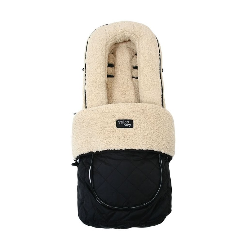VALCO BABY Universal Deluxe Footmuff Fleece/Black