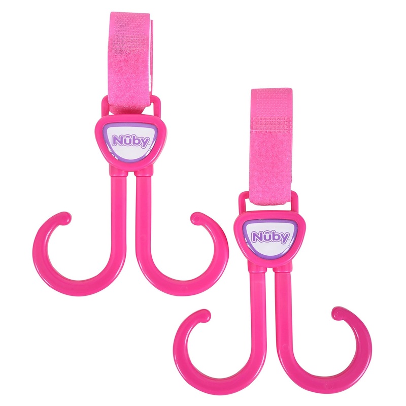 360-Swivel Stroller Hook (2 Pack) | Pink