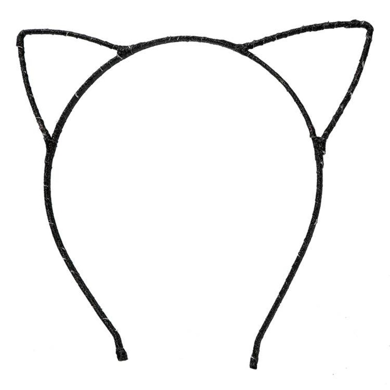 Ava Cat Ears Headband Black