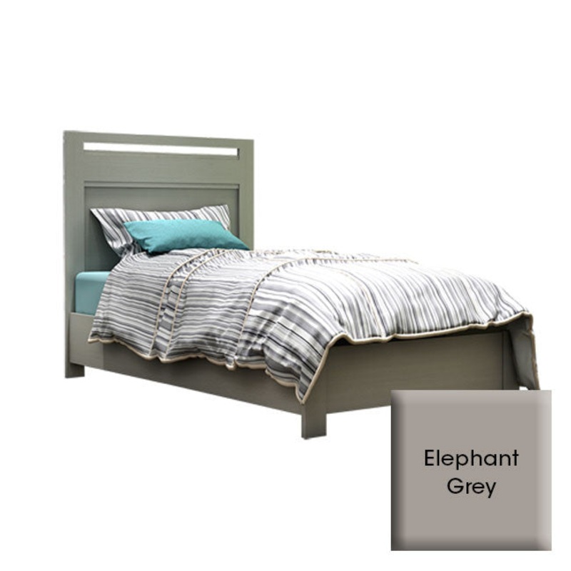 NEST Milano Collection Milano Twin Bed 39″ In Elephant Grey