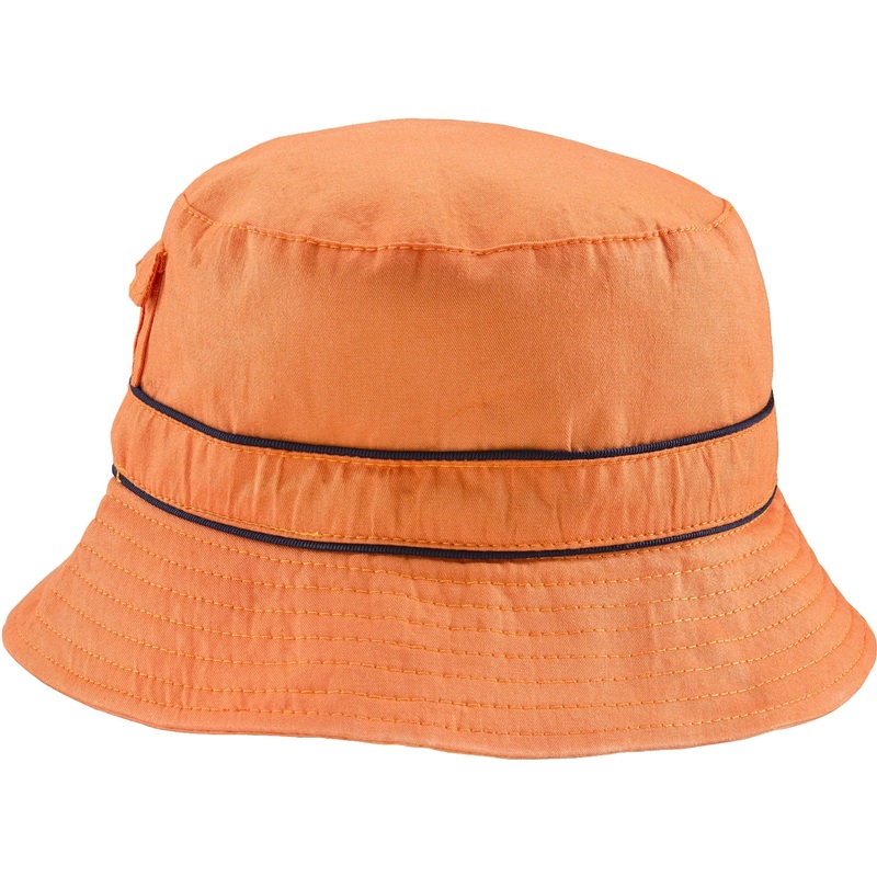 Sun Hats UPF 50+ Pure Cotton with Pocket for Baby and Kids Orange Small