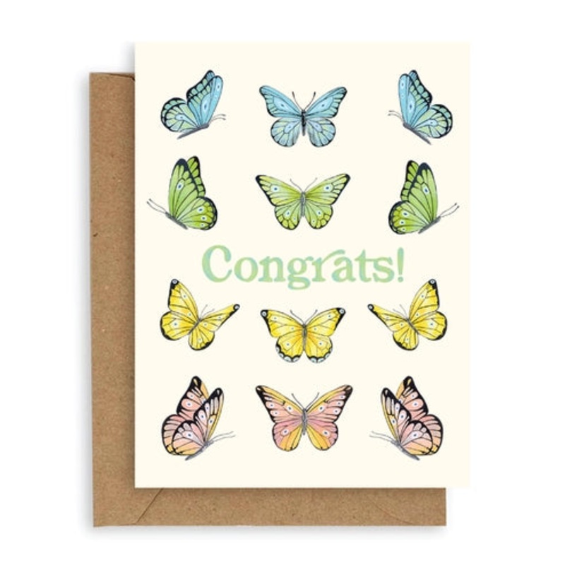 Butterflies Congrats Card