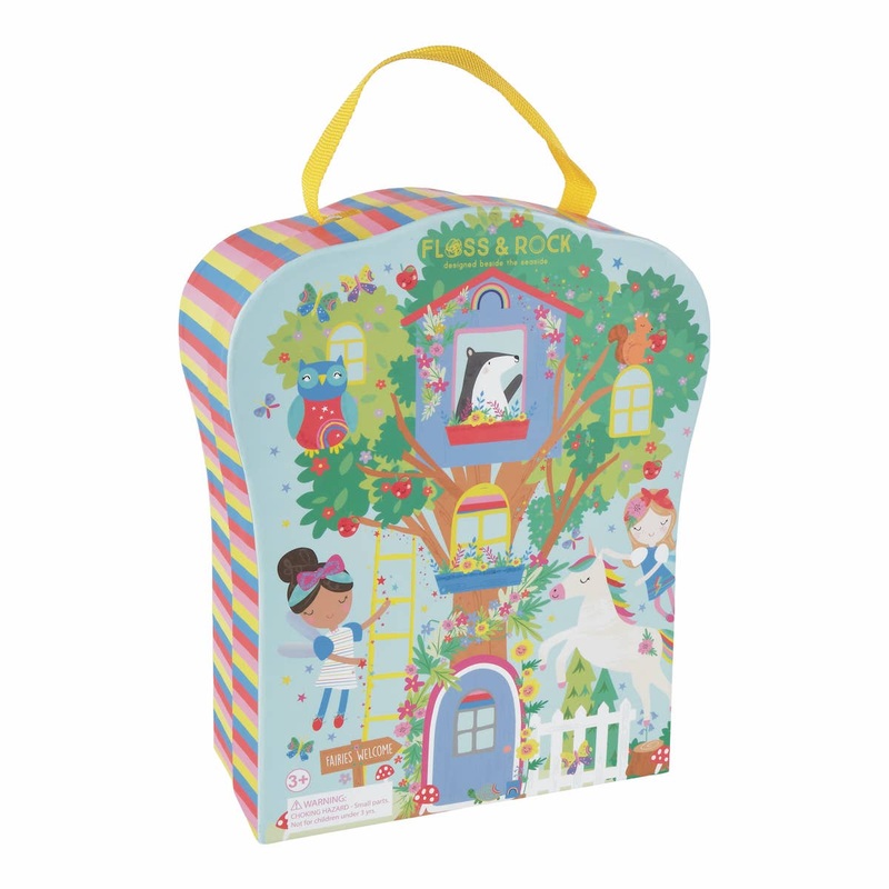 Play Box with Wooden Pieces – Rainbow Fairy