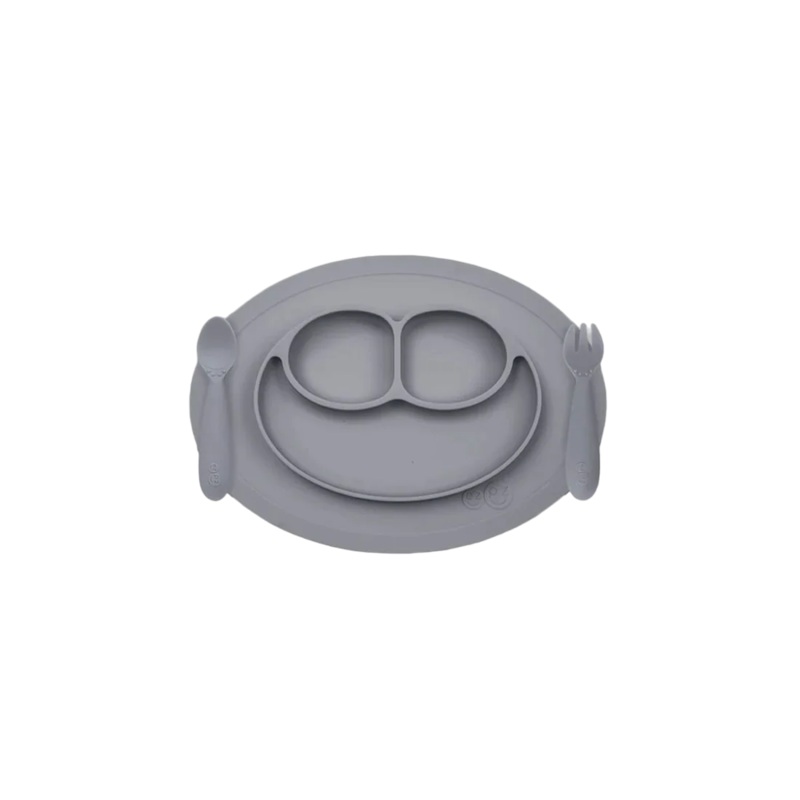 EZPZ Mini Feeding Set Gray