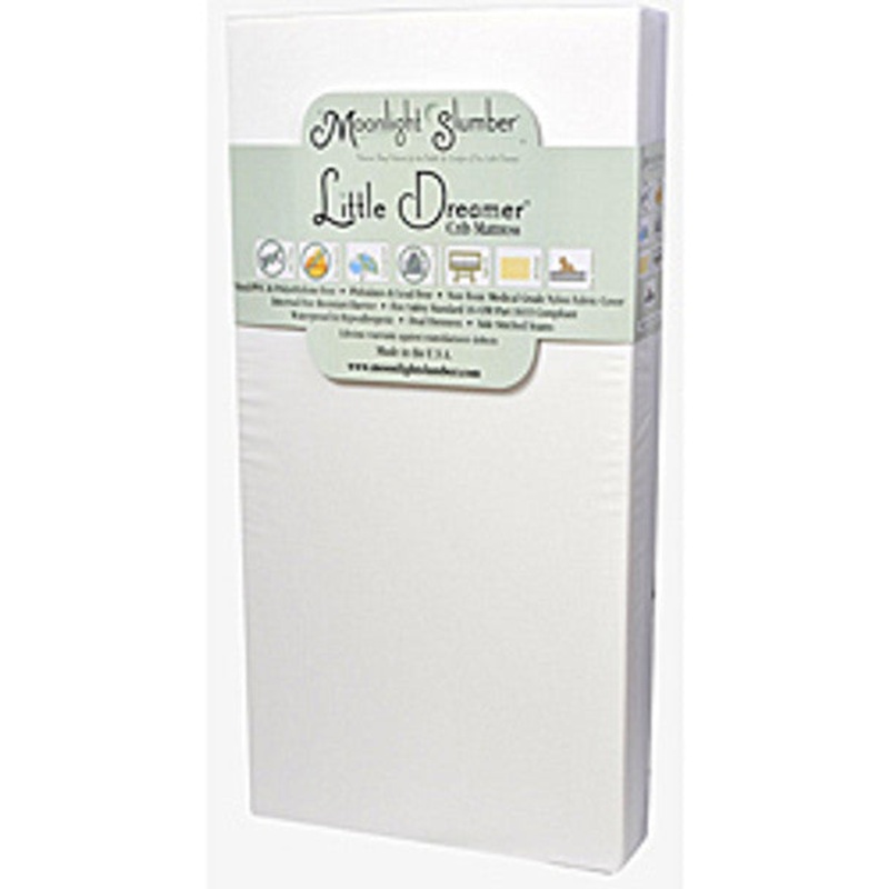 Moonlight Slumber Little Dreamer All Foam Crib Mattress – Dual Firmness