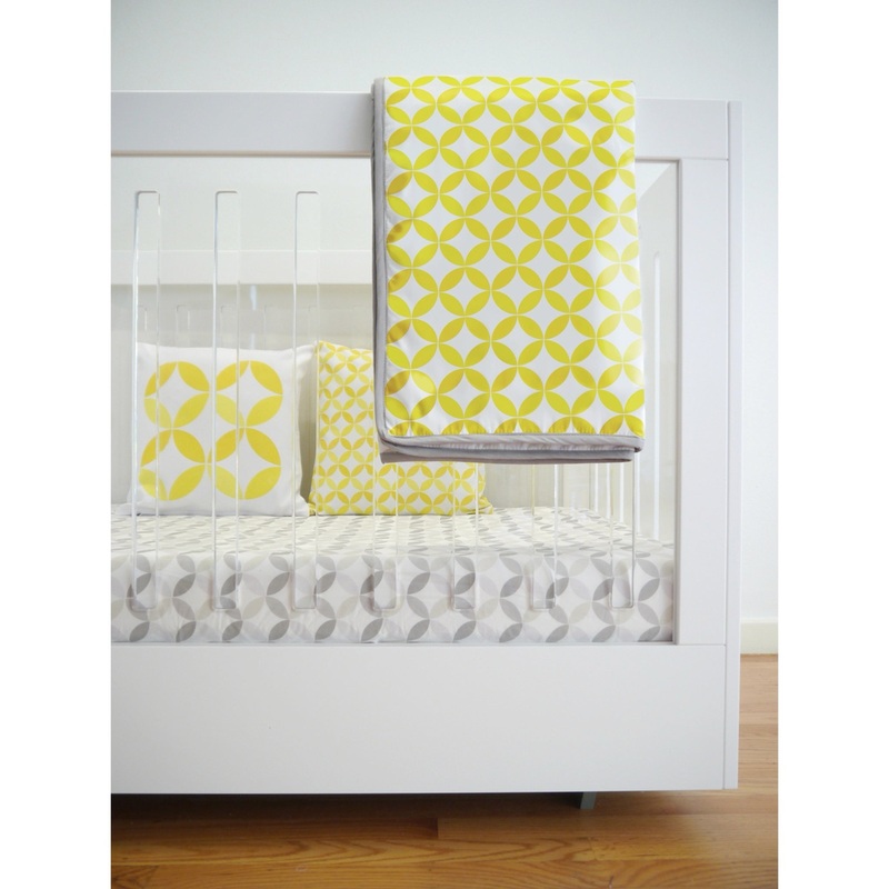 Spot On Square Tops Organic Quilt Yellow