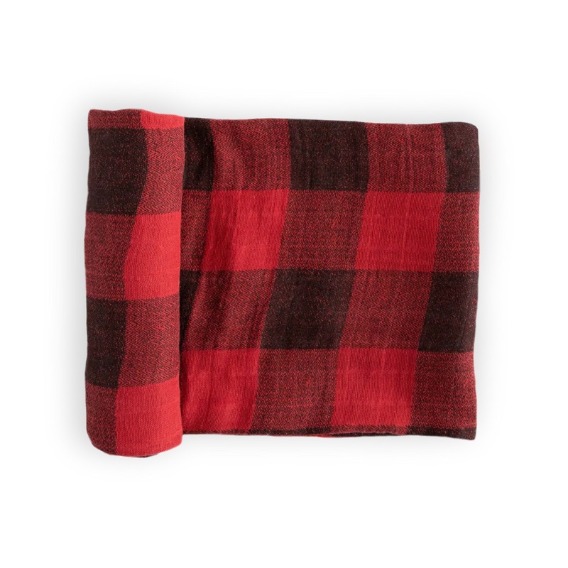 Cotton Check Muslin Swaddle Blanket