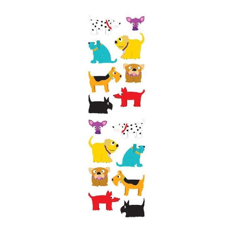 Mrs Grossmans Strip of Chubby Dogs Stickers