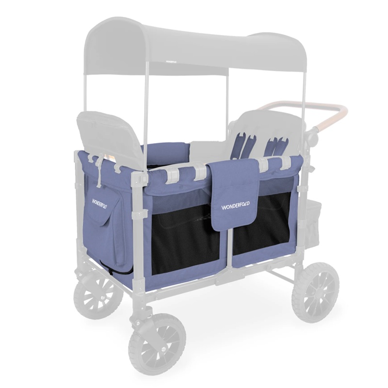 Wonderfold W4 Elite | W4 Luxe / Storm Blue Carriage Fabric