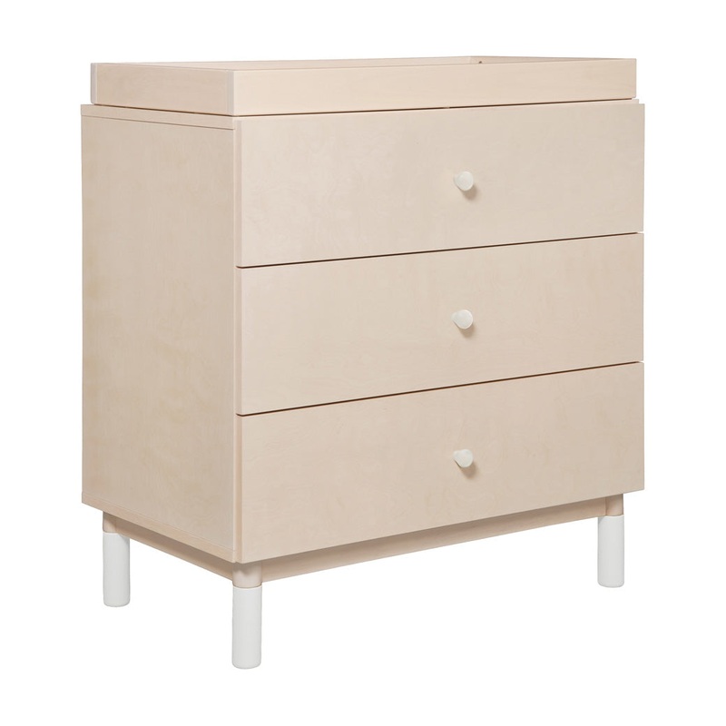 Gelato 3-Drawer Changer Dresser with Removable Changing Tray Washed Natural