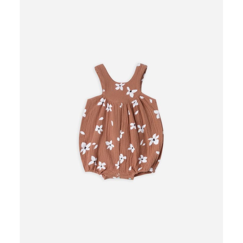 June Romper Hibiscus