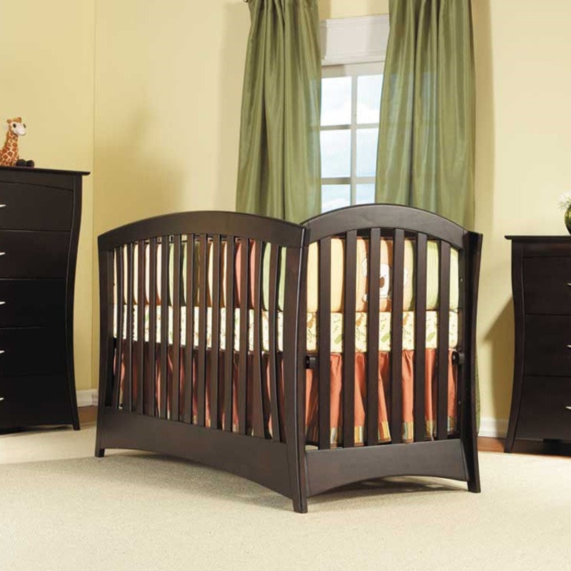 Pali Trieste Collection La Spezia Forever Crib in Vintage Cherry