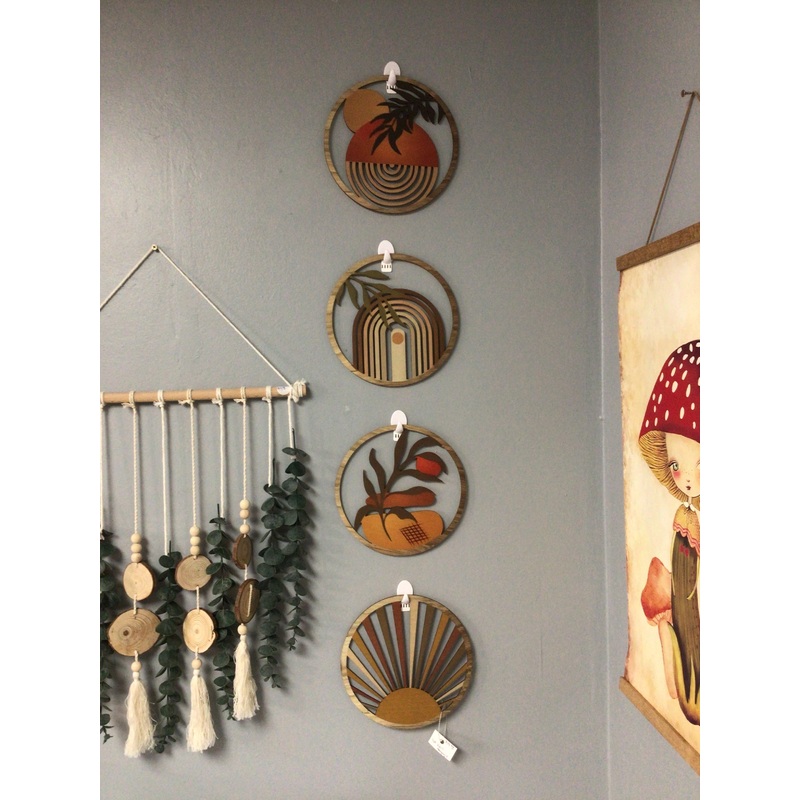 4 Piece Nature Themed Wall Hangings
