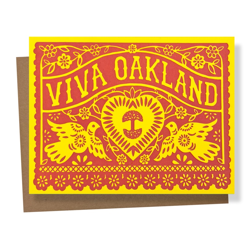 Viva Oakland Card Yellow OS