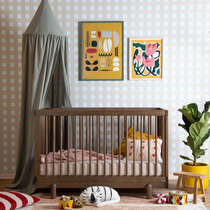 dadada Baby Bliss 4-in-1 Convertible Crib natural