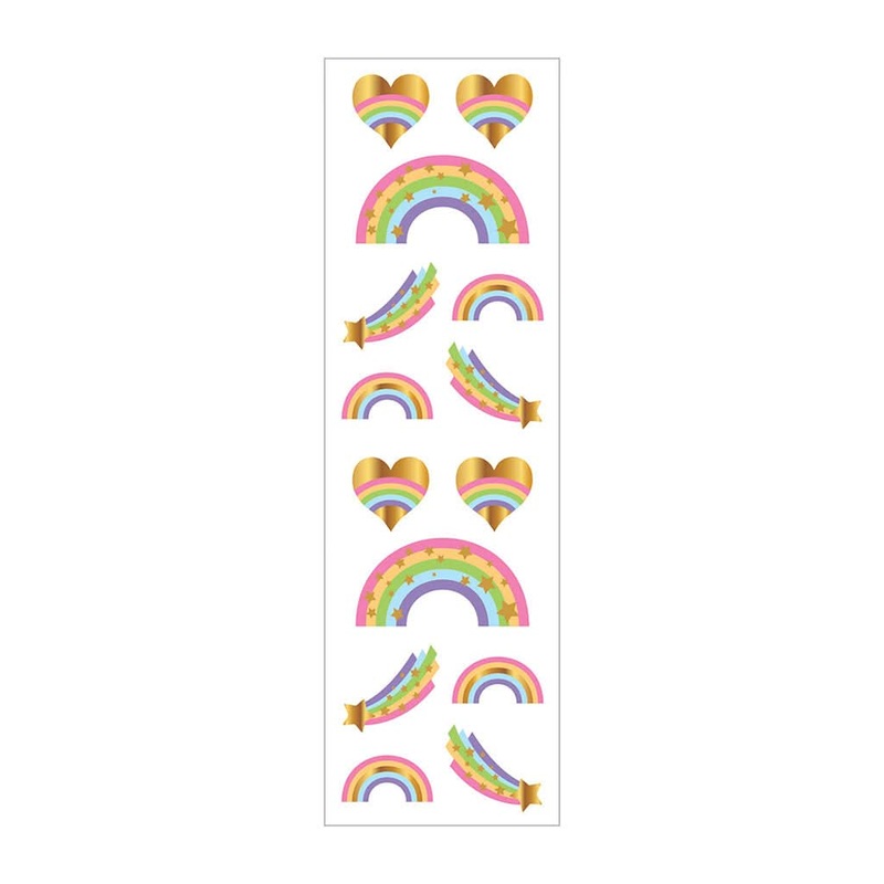 Mrs. Grossman’s Strip of Starry Rainbows Stickers