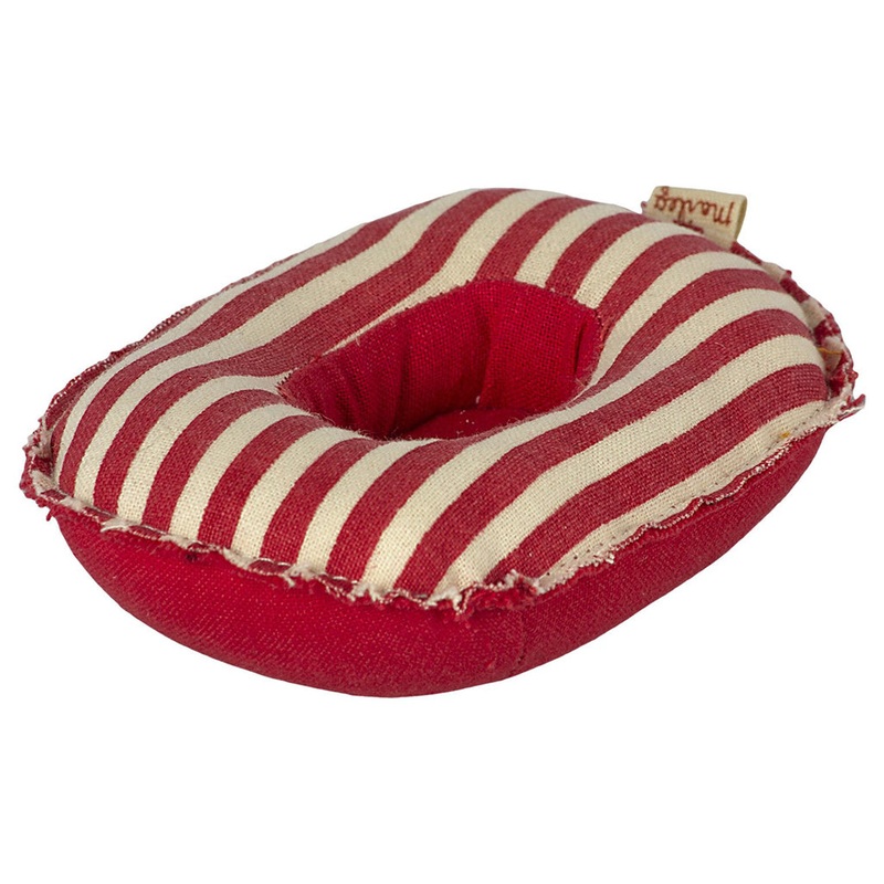 Small Striped Rubber Boat Red