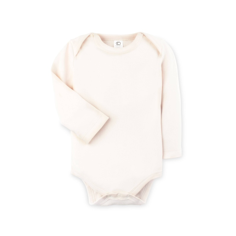 Long Sleeve Classic Organic Baby Bodysuit | Natural 0-3M