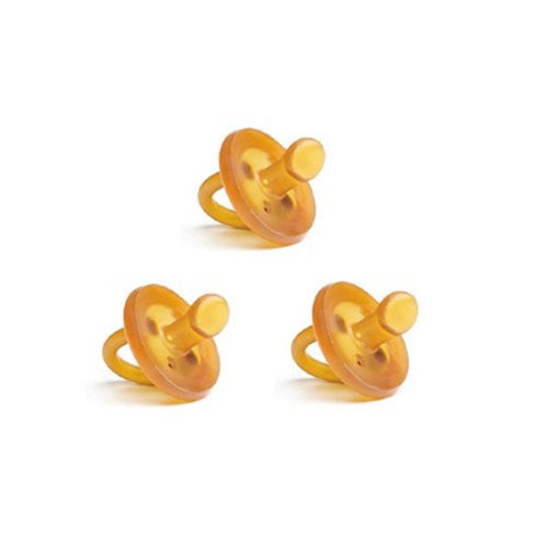 Ecopiggy Ecopacifier Natural Rubber Pacifier 3 Pack – Orthodontic 0-6 months