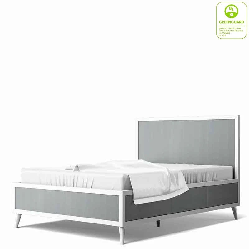 Romina New York Twin Bed Solid White Solid White