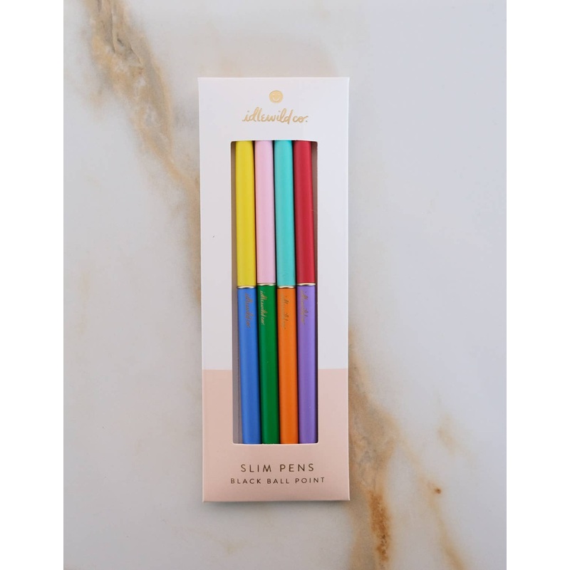 Slim Pens Set of Four | Duo-Tone Classic Rainbow