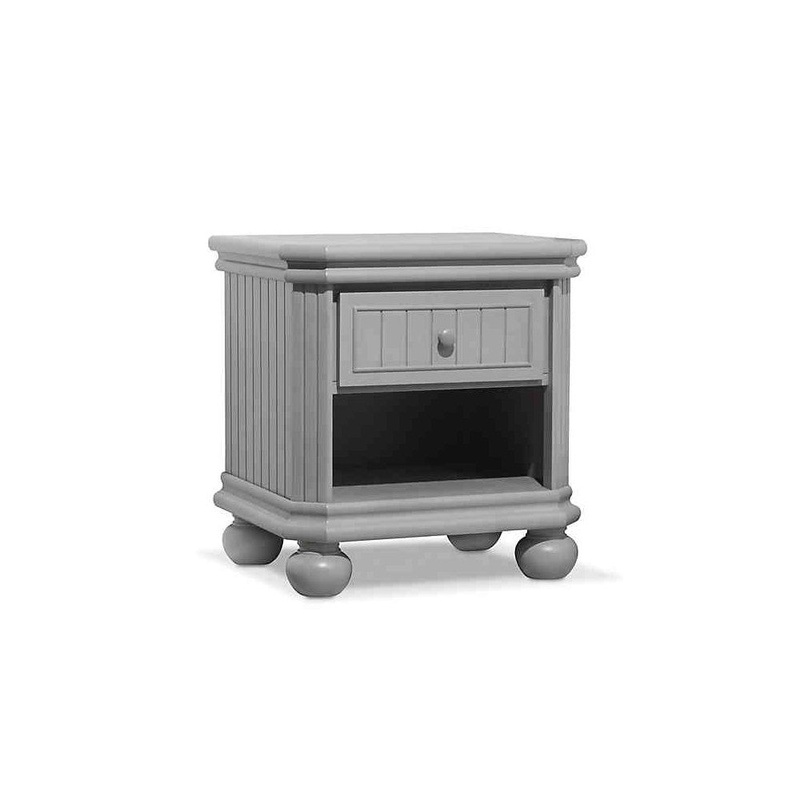 Sorelle Finley Nightstand in Stone Grey