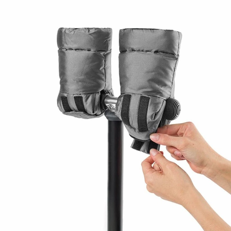 7 AM Enfant Kids Warmmuffs Stroller Gloves, Large Black