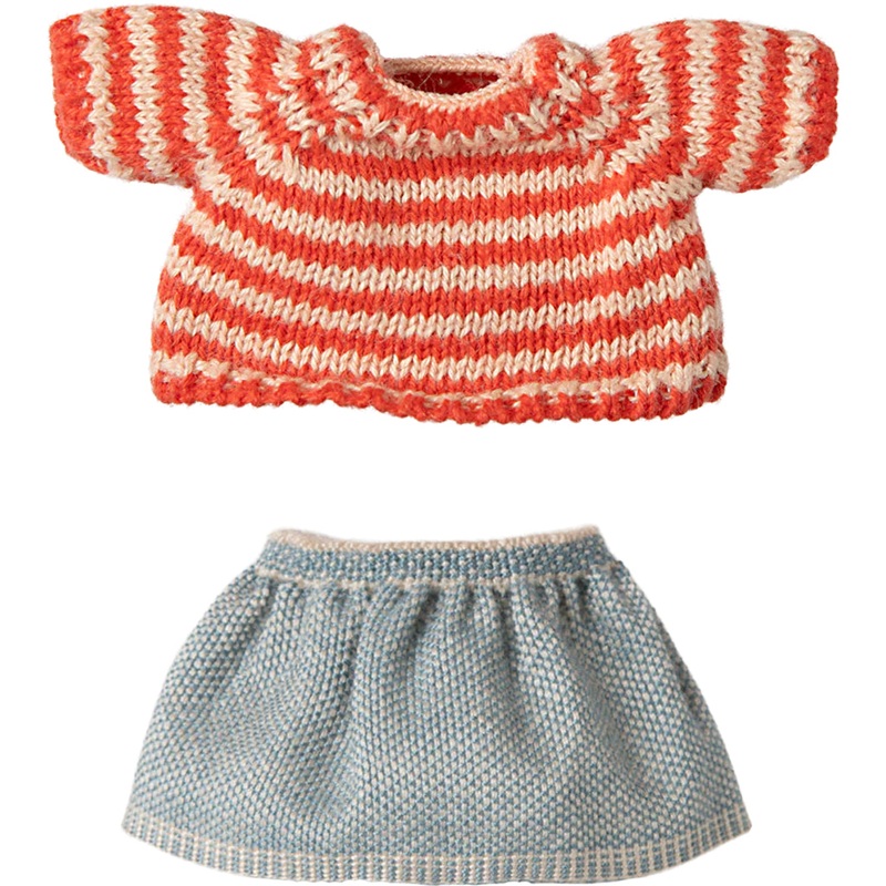 Big Sister Knitted Sweater with Skirt