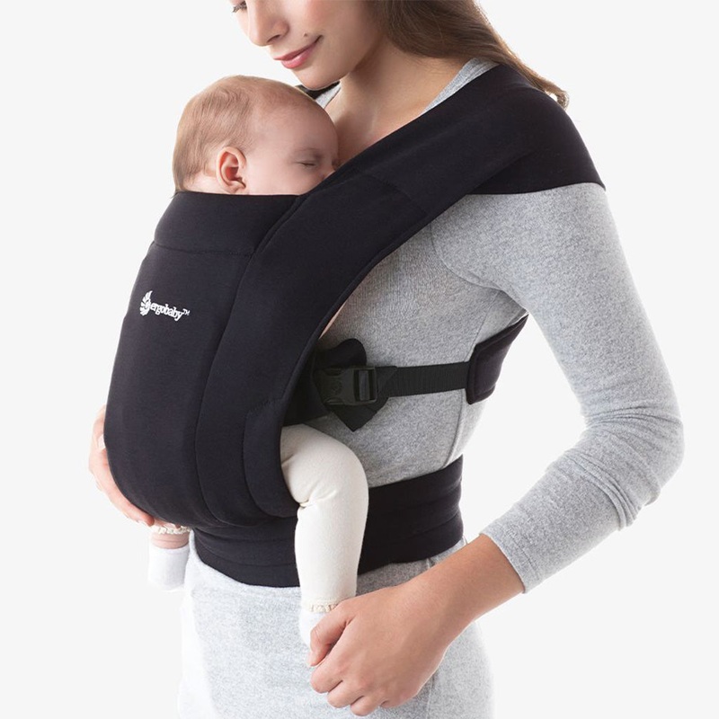 Embrace Newborn Carrier Pure Black Knit